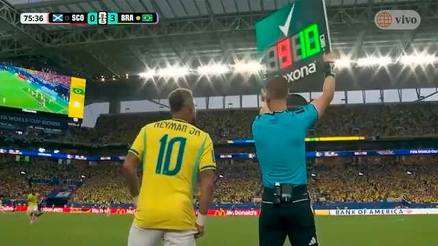 Así fue el regreso de Neymar en el Brasil vs Escocia / Foto y Video: América TV