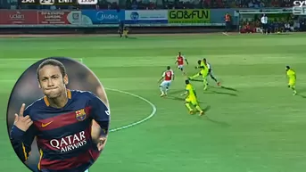 El golazo de Neymar ante Villarreal fue imitado en la liga de Chipre