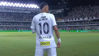 Neymar hizo su debut oficial con Santos en Campeonato Paulista