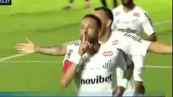 Neymar marcó doblete y dio el triunfo a Santos vs Vasco Da Gama
