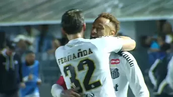 Neymar marcó tremendo golazo en triunfo de Santos vs Bragantino
