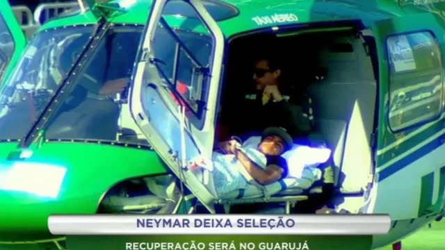 Neymar se fue de concentración en helicóptero para tratar su lesión