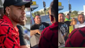 Neymar sorprendió a vendedores de camisetas camino a ver el partido de Brasil