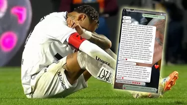 Neymar terminó llorando tras caer por 6-0 ante Vasco da Gama, pero recibió el apoyo de su hijo. AD