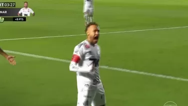 Neymar anotó golazo en el inicio del partido y ayudó a Santos salvarse de la zona del descenso / X Neymar anotó golazo en el inicio del partido y ayudó a Santos salvarse de la zona del descenso / X