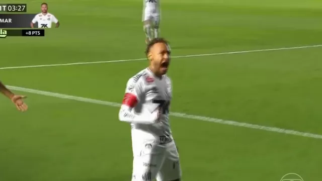 Neymar anotó golazo en el inicio del partido y ayudó a Santos salvarse de la zona del descenso / X