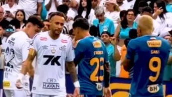 Neymar y el picante cruce con 'Gabigol' en el Santos vs Cruzeiro