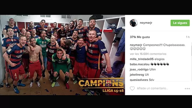Neymar gritando &amp;quot;campeones&amp;quot;-foto-2