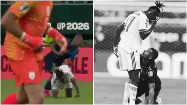 Williams sufrió terrible patada del uruguayo De la Cruz y volvió a lesionarse. (Video y foto: América TV)