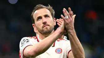 No pudo festejar Harry Kane: Leipzig le empató al Bayern Munich en el último minuto y tendrá que esperar. | Foto: AFP