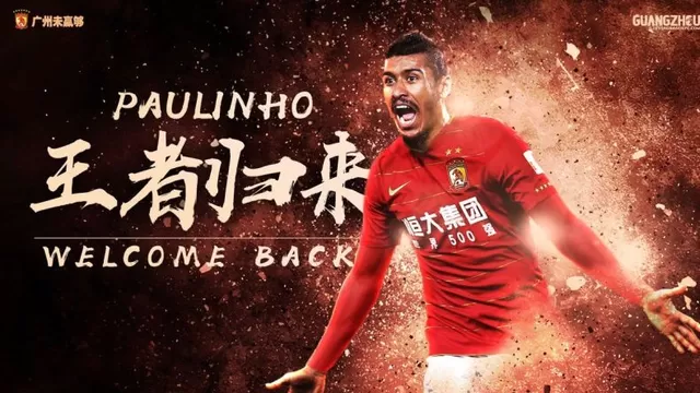 No va más en Barcelona: Paulinho regresa al Guangzhou Evergrande chino