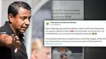 Nolberto Solano anunciado como DT de la selección de Pakistán
