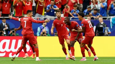 Nuno Mendez definió con mucha calidad y convirtió golazo para el 2-0 de Portugal vs Uzbekistán / Foto: Reuters - Phil Noble Nuno Mendez definió con mucha calidad y convirtió golazo para el 2-0 de Portugal vs Uzbekistán / Foto: Reuters - Phil Noble