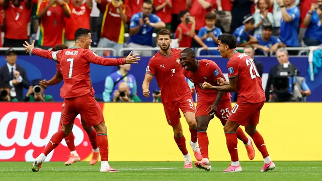 Nuno Mendez definió con mucha calidad y convirtió golazo para el 2-0 de Portugal vs Uzbekistán / Foto: Reuters - Phil Noble