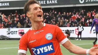 Oliver Sonne marcó golazo de chalaca y evitó derrota del Silkeborg