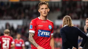 Oliver Sonne fue titular y jugó los 90 minutos del compromiso. | Foto: Silkeborg