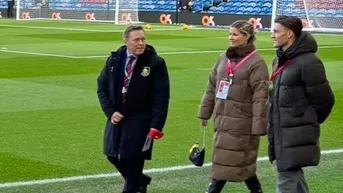 Oliver Sonne visitó el estadio del Burnley de Inglaterra