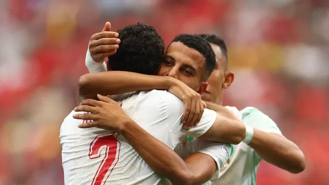Ounahi se mandó con un golazo a poco del final del partido. Foto: Reuters