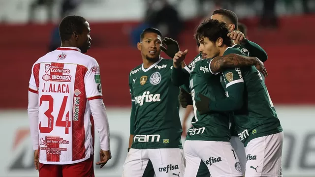 Palmeiras sumó 12 puntos y puntaje perfecto con lo que clasificó a octavos de la Libertadores. | Foto: Palmeiras.