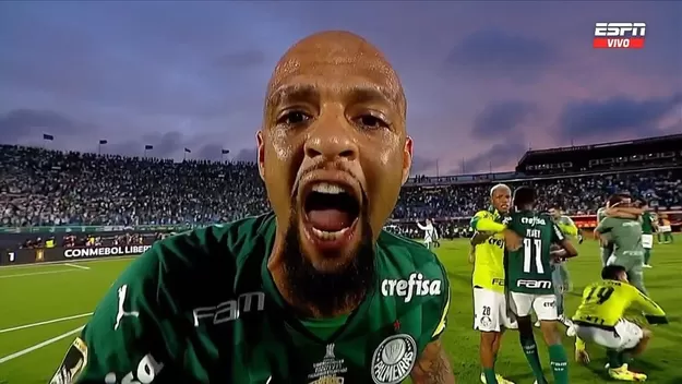 Palmeiras campeón: Felipe Melo se vengó en vivo de jugador del Flamengo que los subestimó