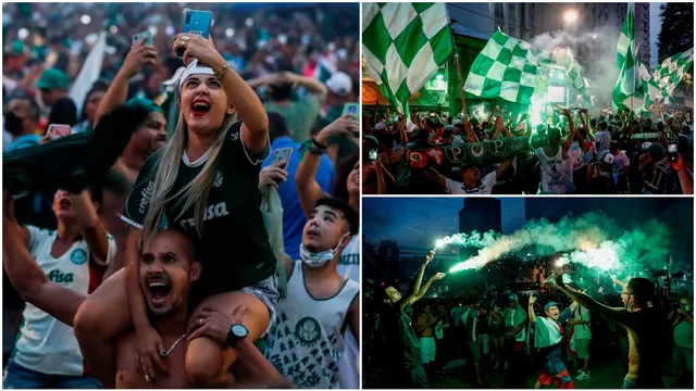 Palmeiras campeón: Hinchas ignoran confinamiento y toman calles de Sao Paulo