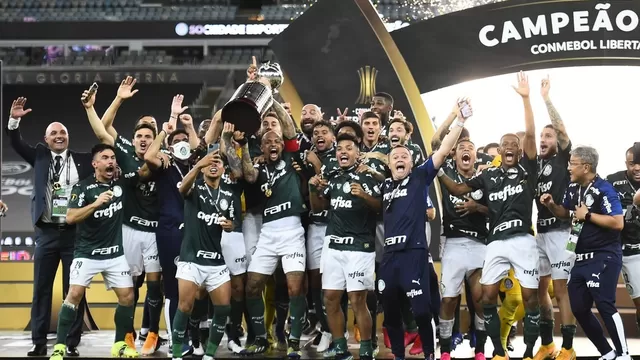 Palmeiras derrotó 1-0 a Santos y quedó con la Copa Libertadores 2020. | Foto: Globoesporte.