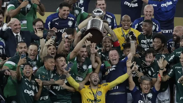 Palmeiras ganó la Copa Libertadores 2020: Revive aquí su festejo con el trofeo en mano