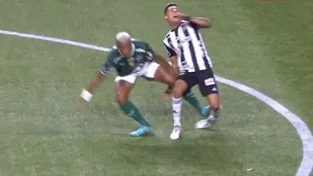 Palmeiras vs. Atlético Mineiro: El salvaje 'planchazo' de Danilo a Matías Zaracho