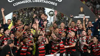 El 'Mengao' venció 1-0 al Palmeiras en el Monumental 'U' y se consagró campeón de la Libertadores / AFP - ESPN