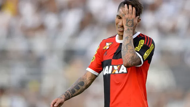 Paolo Guerrero sigue sin anotar con el Flamengo.