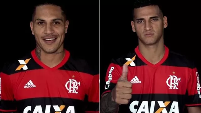 La dupla peruana en el Flamengo.