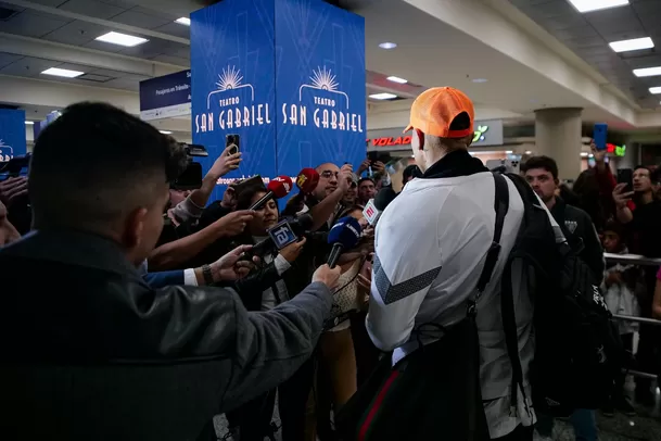 Guerrero en su llegada a Quito. | Foto: LDU.