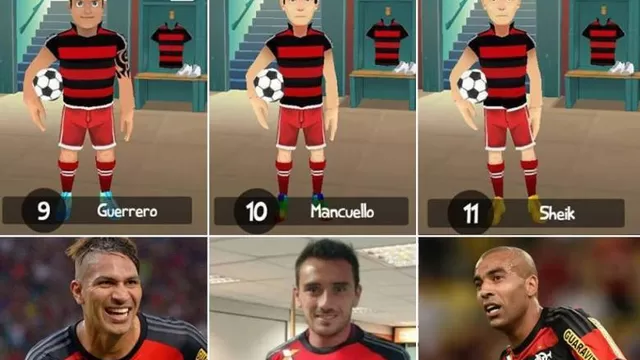 Paolo Guerrero: hinchas del Flamengo lo convierten en dibujo animado-foto-2