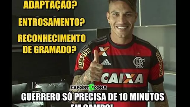 Paolo Guerrero: los memes tras su debut con gol en el Flamengo-foto-1