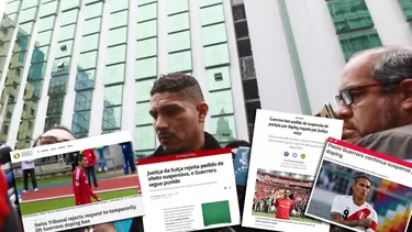 Paolo Guerrero cumple su sanción en abril del 2019 | Foto: Andina | América Deportes