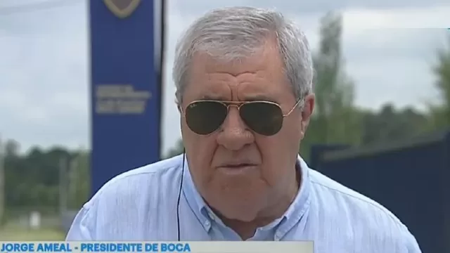 Jorge Ameal, presidente de Boca Juniors. | Video: TyC Sports