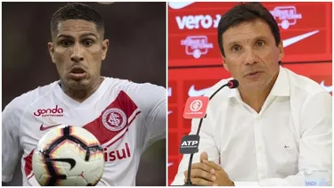 Zé Ricardo dirigió a Paolo Guerrero en el Flamengo. | Fotos: Inter/AFP