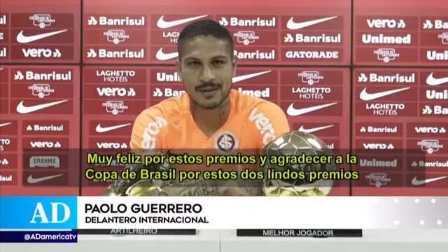 Paolo Guerrero, el mejor de la Copa de Brasil 2019. | Foto y Video: América TV