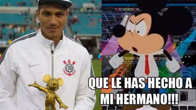 Paolo Guerrero recibió trofeo de Mickey Mouse y estos son los memes-foto-2