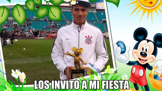 Paolo Guerrero recibió trofeo de Mickey Mouse y estos son los memes-foto-5