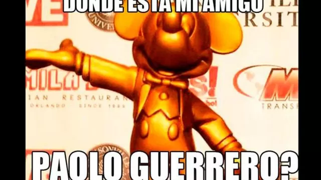 Paolo Guerrero recibió trofeo de Mickey Mouse y estos son los memes-foto-7