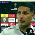 Paolo Guerrero se pronunció tras su doblete con LDU en la Sudamericana