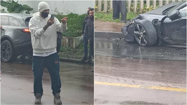 Paolo Guerrero sufrió un accidente de tránsito en Porto Alegre