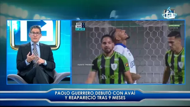 Paolo Guerrero y su debut con Avaí bajo la mirada de Fútbol en América
