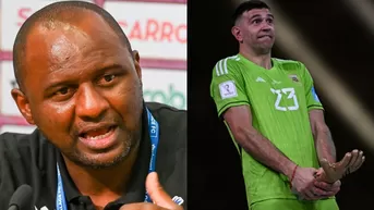 Patrick Vieira calificó de "estúpida" la celebración de 'Dibu' Martínez