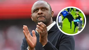 Patrick Vieira: DT del Crystal Palace derribó de una patada a hincha del Everton