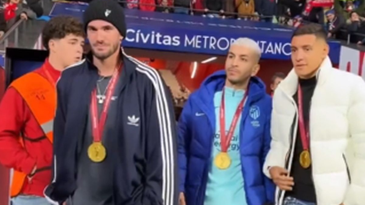 Así recibieron a los campeones del mundo. | Video: TikTok Atlético de Madrid
