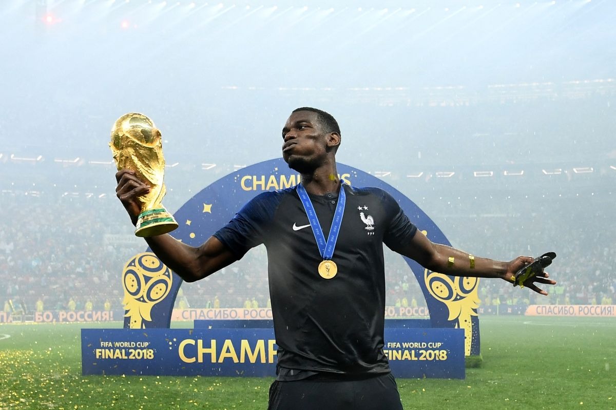 Paul Pogba ganó el Mundial de Rusia 2018 con Francia. | Foto: AFP