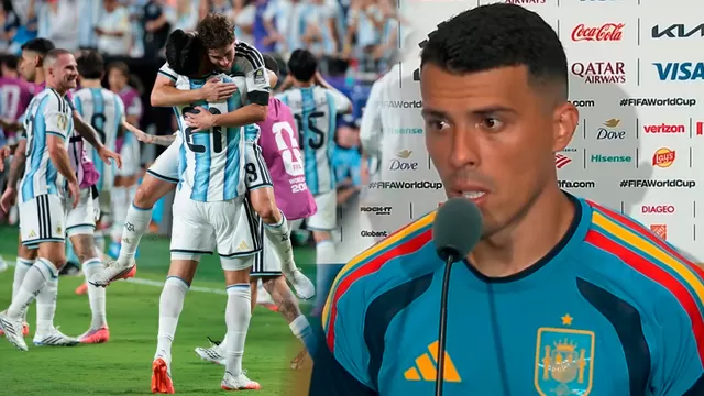 Pedro Porro dio CONTUNDENTE respuesta tras ser consultado sobre posible final contra Argentina / Foto: DSports y selección Argentina
