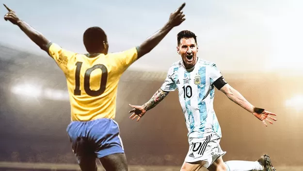 Pelé felicitó a Messi por superar su récord como máximo goleador sudamericano
